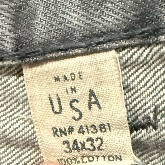 Ralph Lauren RRL Double RL stylish grey washed up jeans for men - size 34/32 - Picture 8 of 8